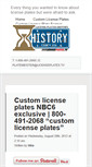 Mobile Screenshot of licenseplateshistory.com